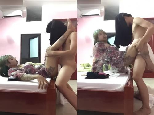 Thuong Black Bac Ninh e il suo ragazzo nel motel